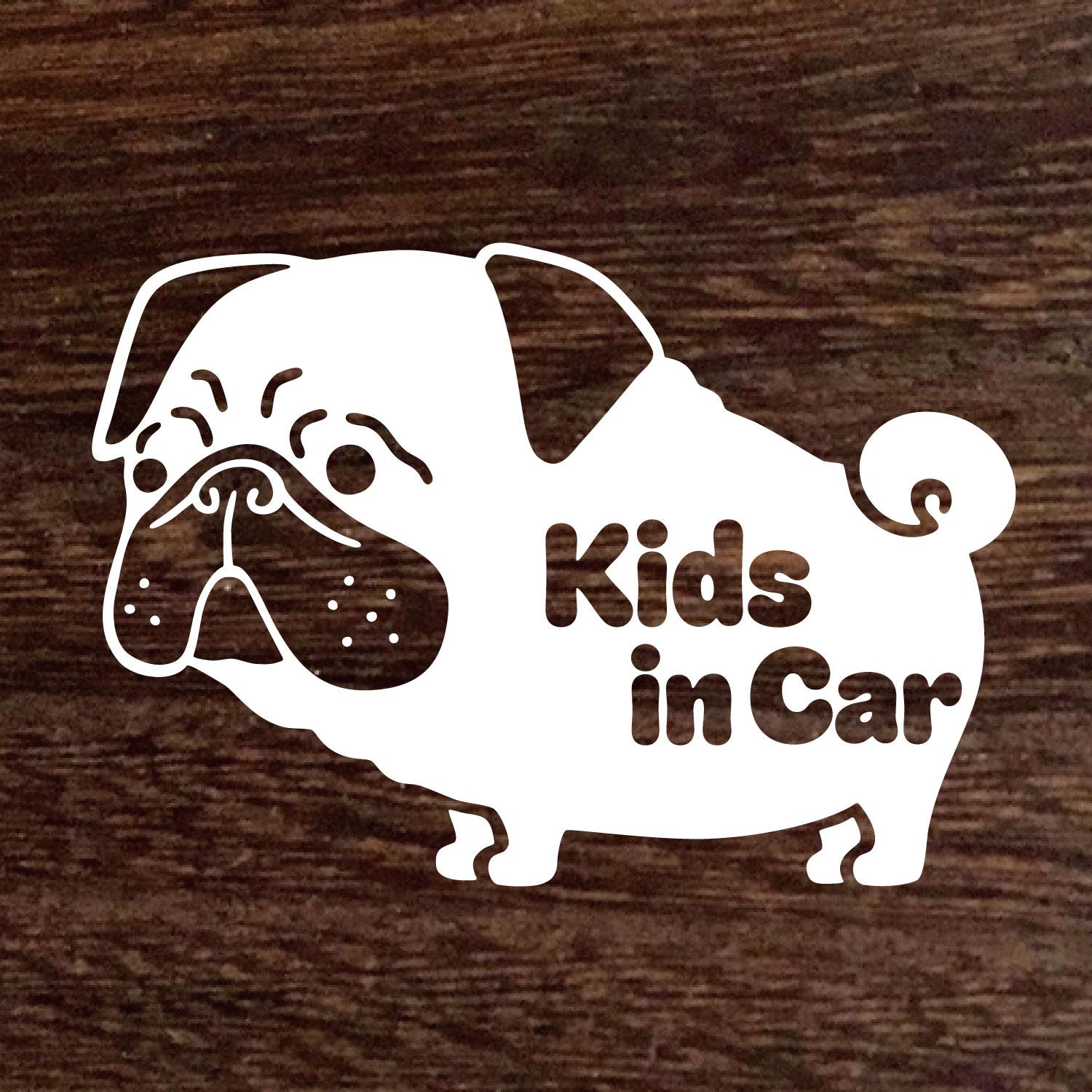 New送料無料★パグ Baby in car ベイビーインカー ステッカー★Dog★シール★車に | 4枚目