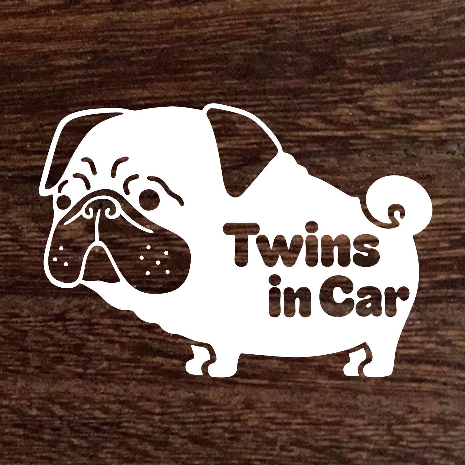 New送料無料★パグ Baby in car ベイビーインカー ステッカー★Dog★シール★車に | 5枚目